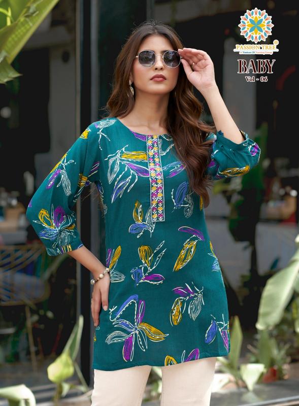 Passion Tree Baby Vol 6 Catalog wholesale rate branded kurtis - Sanvari Fashion