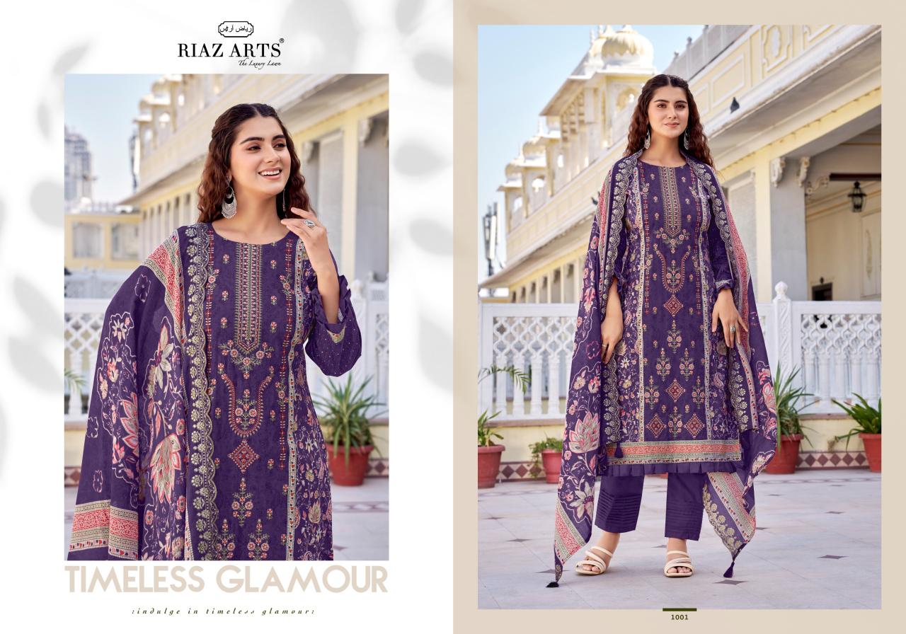 Riaz Arts Abu Rehan vol 2 catalog surat textile dress material wholesale market - Sanvari Fashion