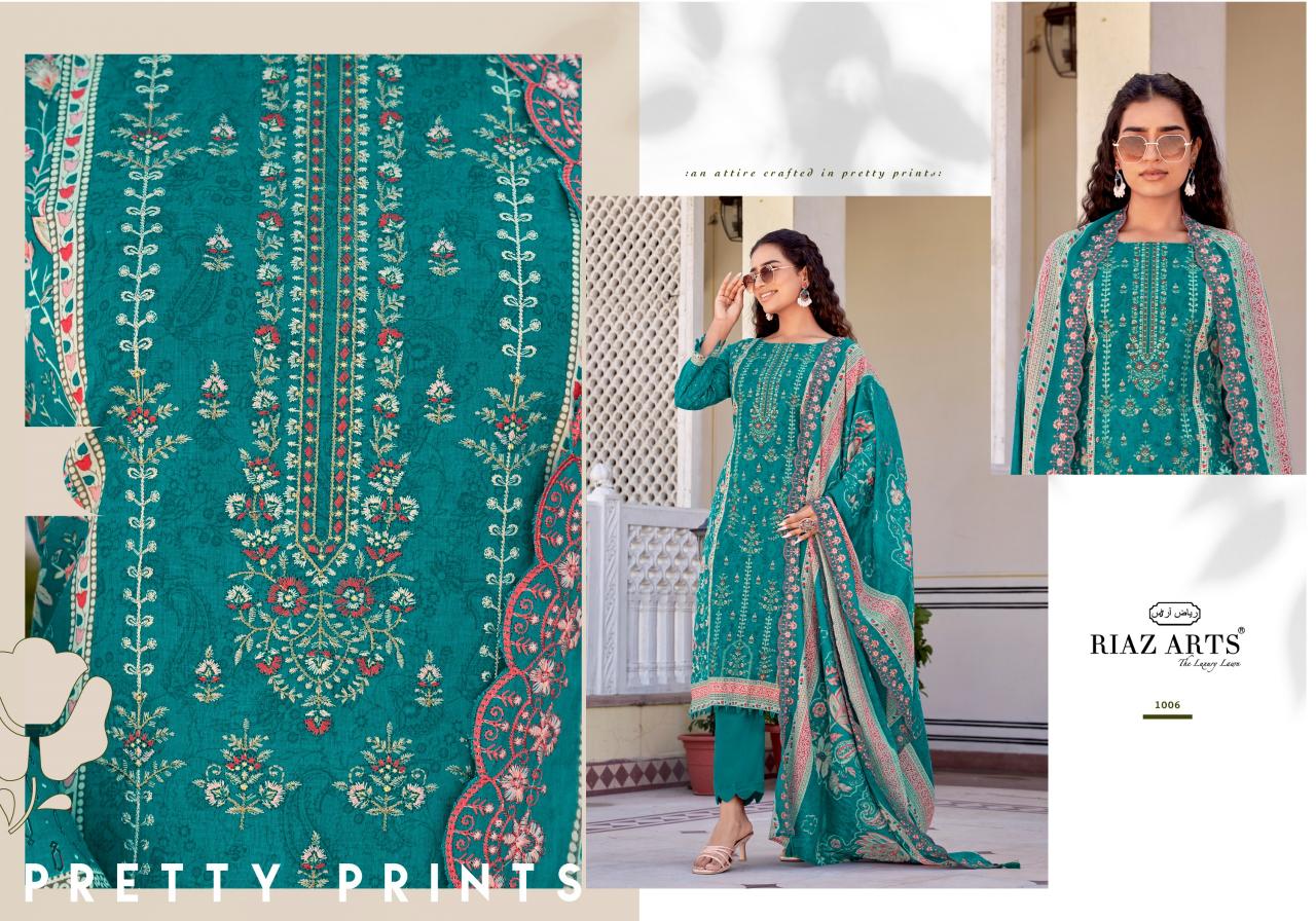 Riaz Arts Abu Rehan vol 2 catalog surat textile dress material wholesale market - Sanvari Fashion