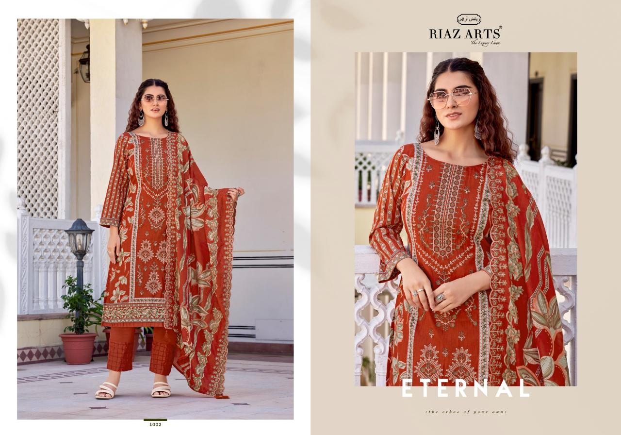 Riaz Arts Abu Rehan vol 2 catalog surat textile dress material wholesale market - Sanvari Fashion