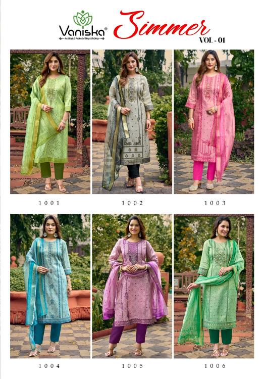 Vaniska Simmer vol 1 catalog wholesale kurti shops with brand name - Sanvari Fashion