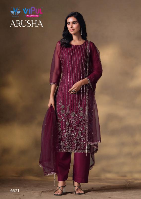 Vipul Arusha catalog wholesale salwar kameez catalogue with price - Sanvari Fashion