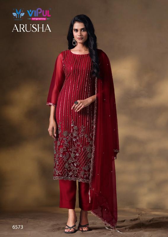 Vipul Arusha catalog wholesale salwar kameez catalogue with price - Sanvari Fashion