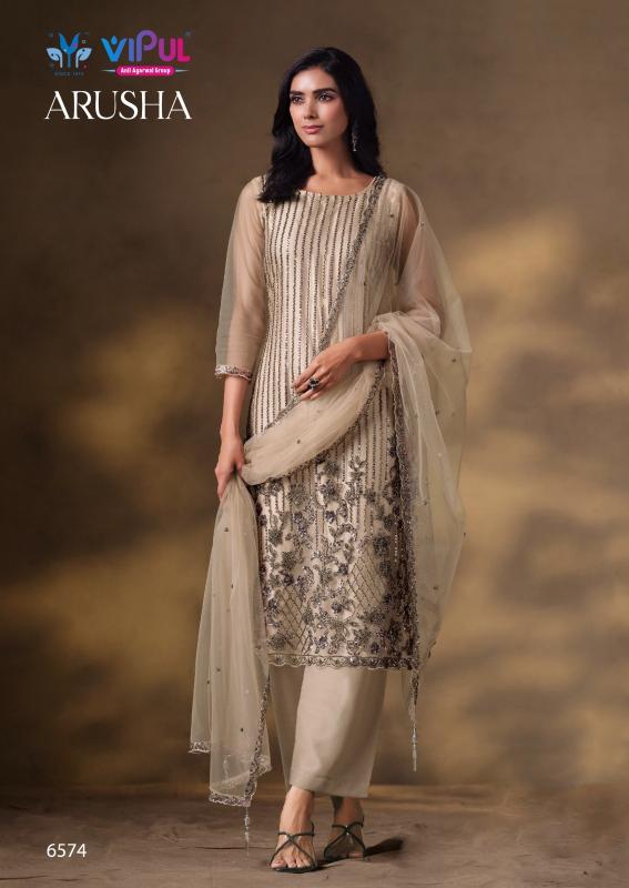Vipul Arusha catalog wholesale salwar kameez catalogue with price - Sanvari Fashion