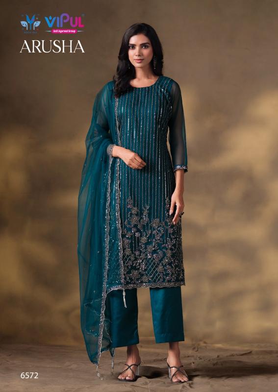 Vipul Arusha catalog wholesale salwar kameez catalogue with price - Sanvari Fashion