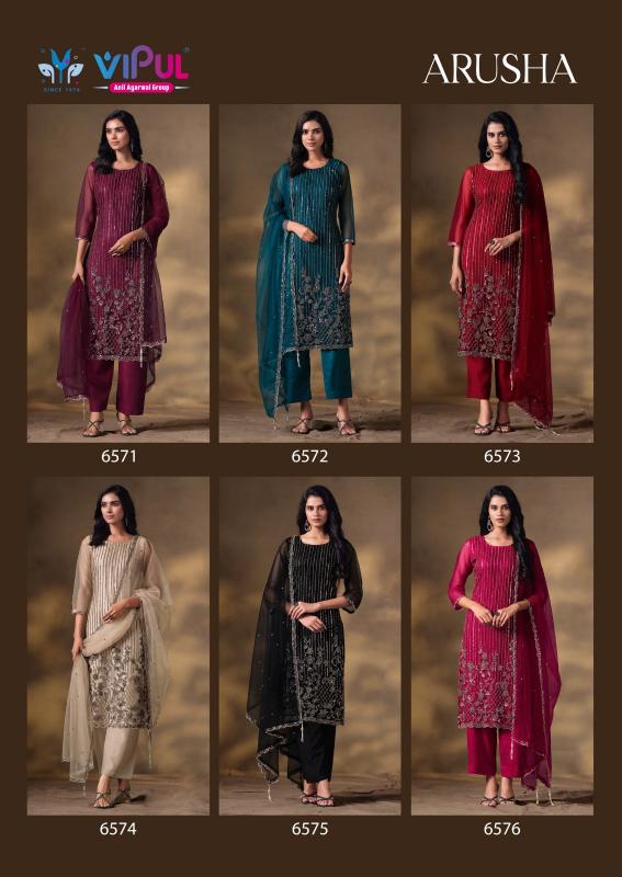 Vipul Arusha catalog wholesale salwar kameez catalogue with price - Sanvari Fashion