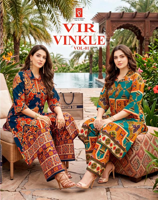 Vir Vinkle vol 1 catalog wholesale co ord set - Sanvari Fashion