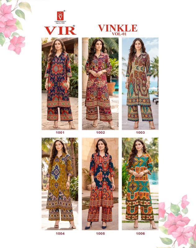 Vir Vinkle vol 1 catalog wholesale co ord set - Sanvari Fashion