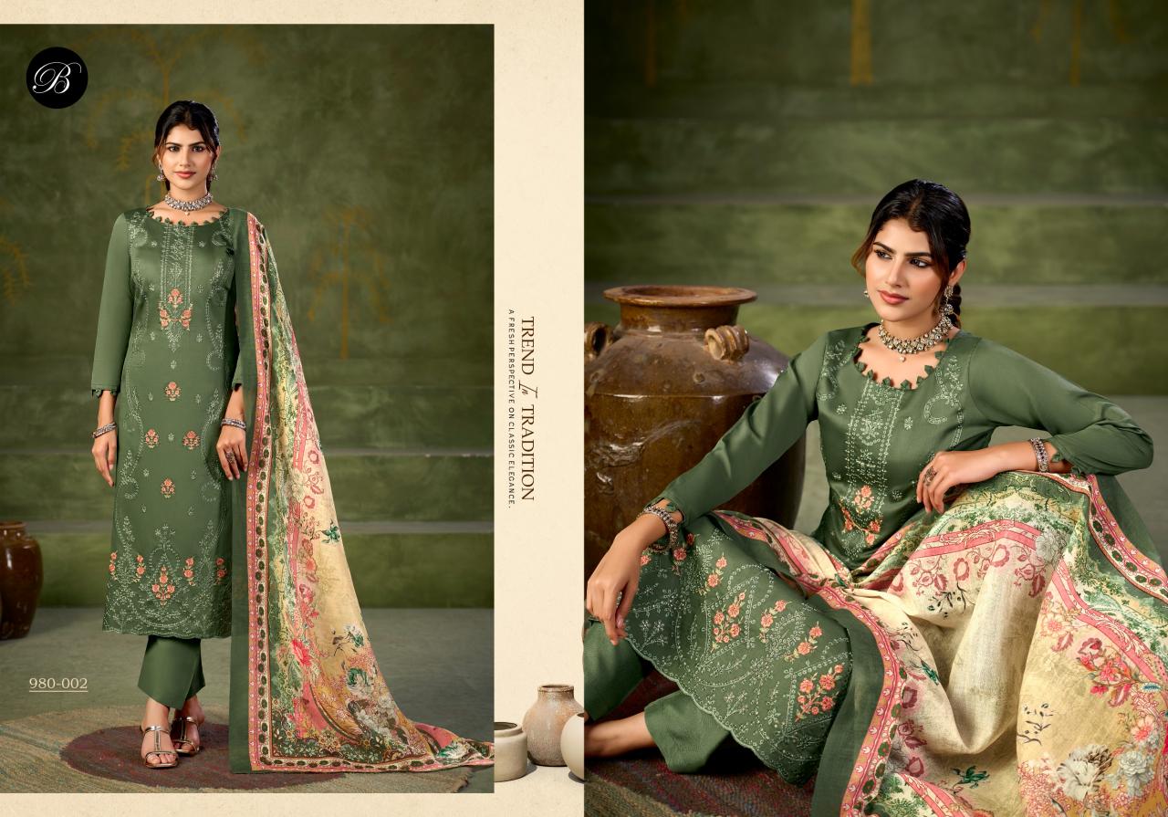 Belliza Zarqash Vol 18 catalog surat adajan mall for dress material - Sanvari Fashion