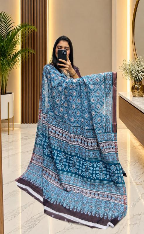 Dazira Ajrakh cotton vol 2 catalog wholesale saree shops in varanasi - Sanvari Fashion