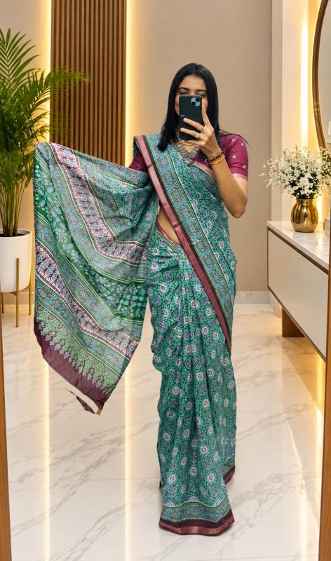 Dazira Ajrakh cotton vol 2 catalog wholesale saree shops in varanasi - Sanvari Fashion