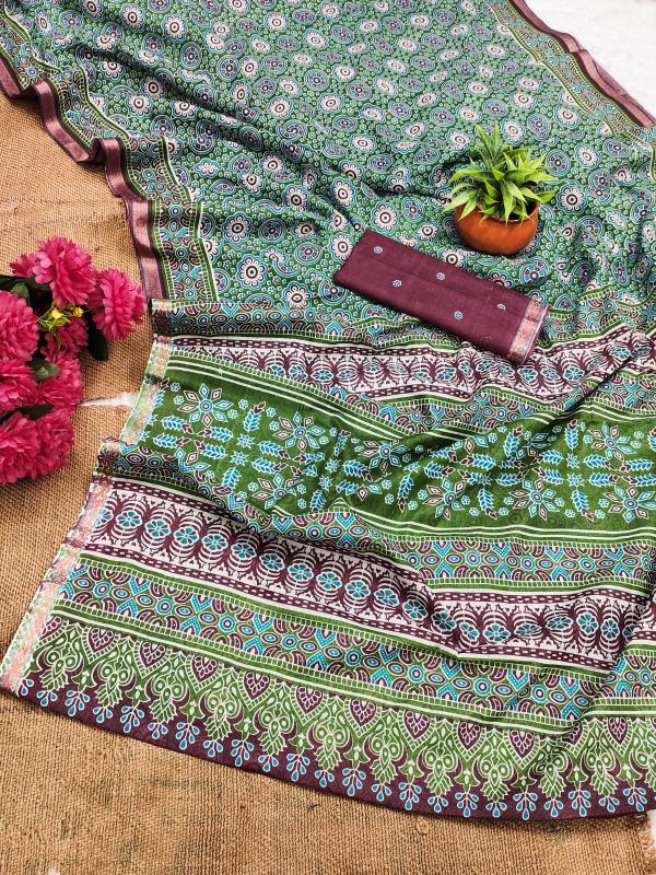 Dazira Ajrakh cotton vol 2 catalog wholesale saree shops in varanasi - Sanvari Fashion