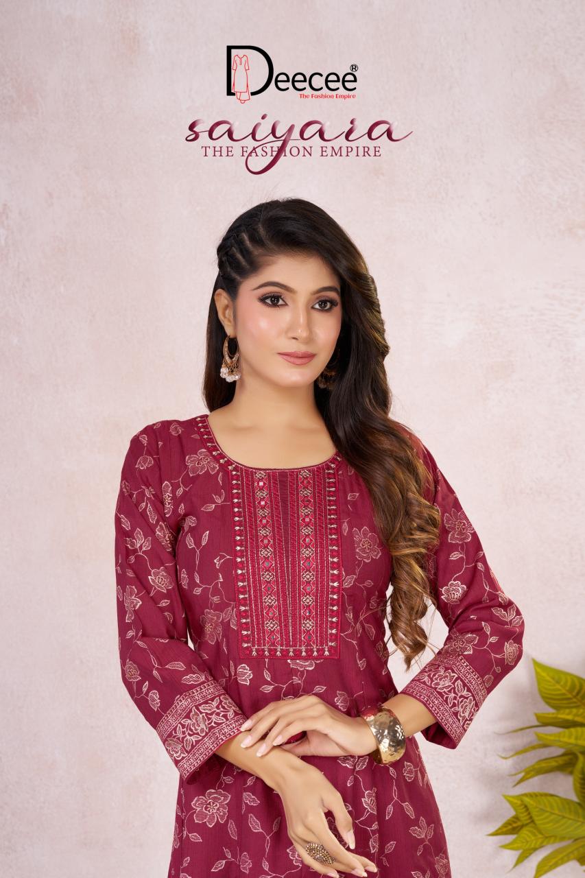 Deecee Saiyara catalog branded kurti wholesale market - Sanvari Fashion