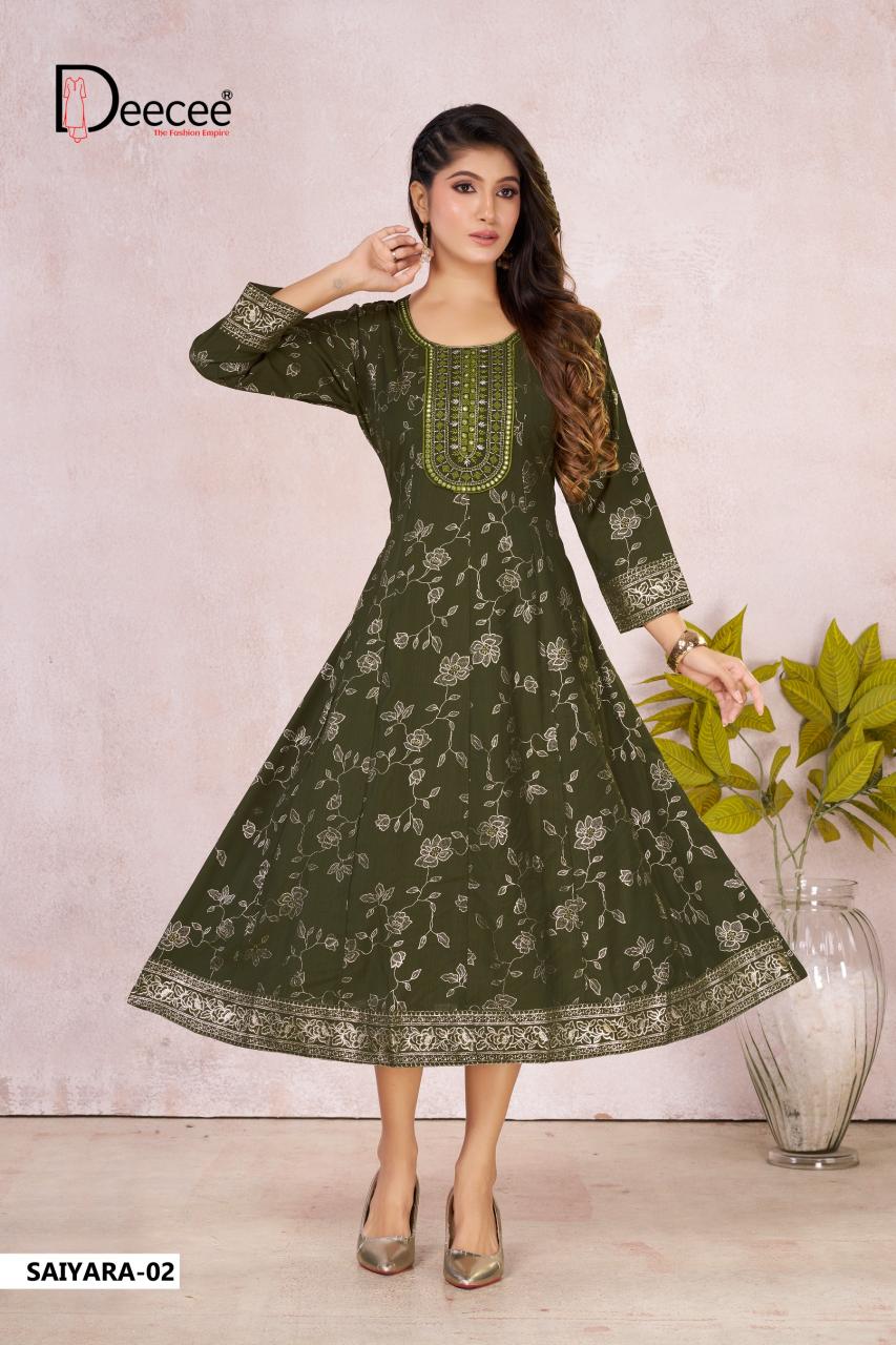 Deecee Saiyara catalog branded kurti wholesale market - Sanvari Fashion