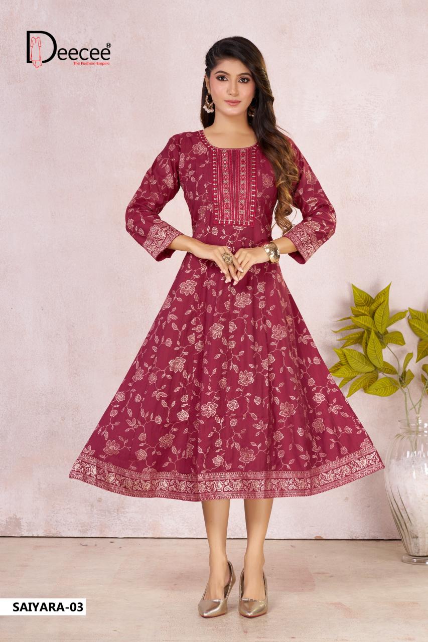 Deecee Saiyara catalog branded kurti wholesale market - Sanvari Fashion