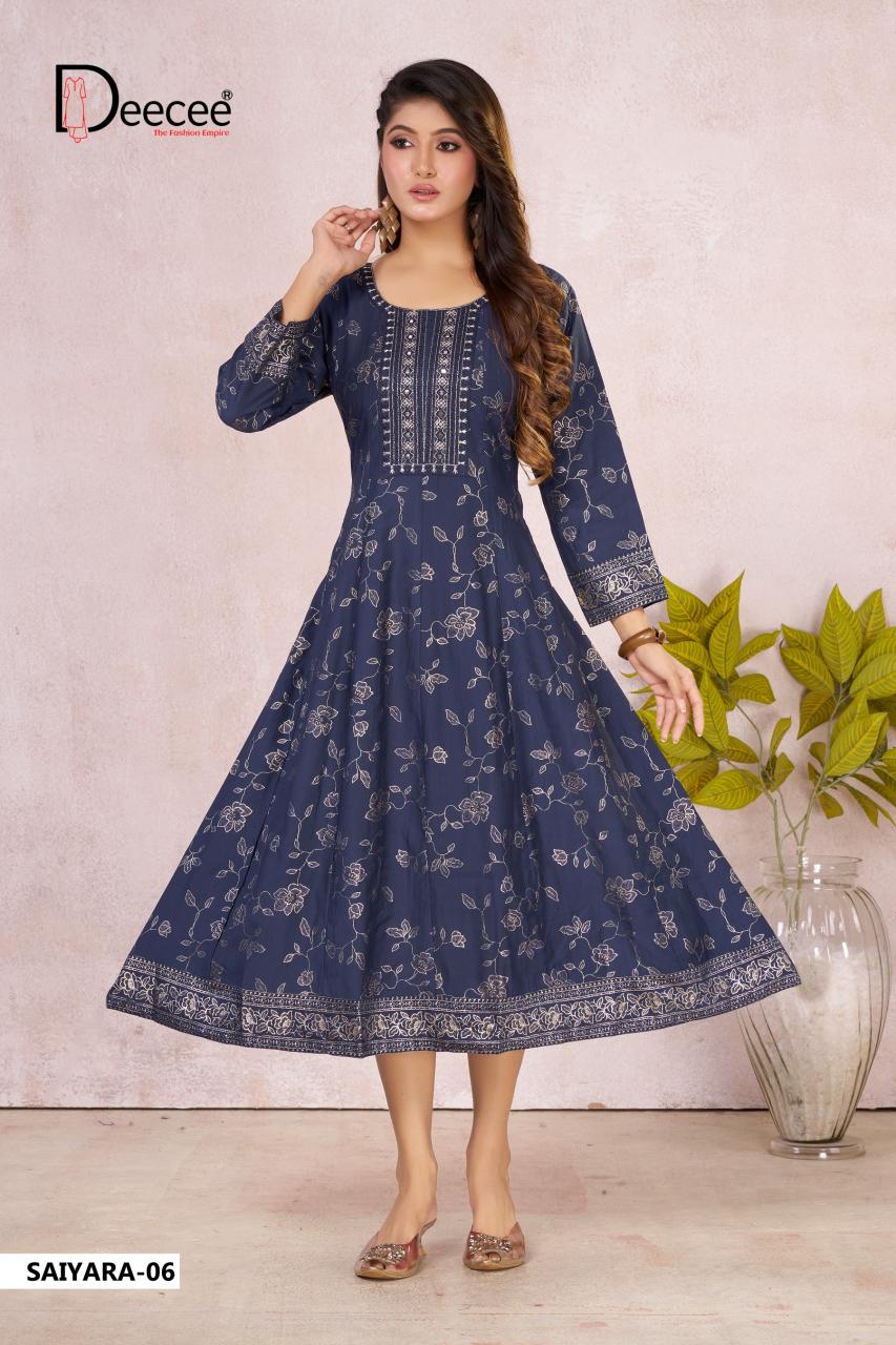 Deecee Saiyara catalog branded kurti wholesale market - Sanvari Fashion