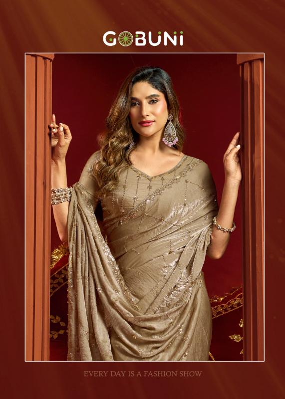Gobuni Sania catalog surat wholesale shop sarees - Sanvari Fashion