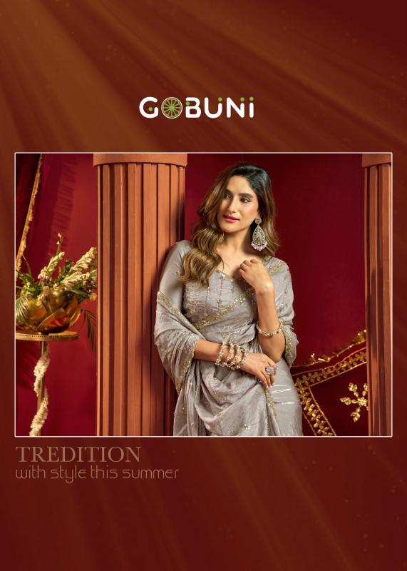 Gobuni Sania catalog surat wholesale shop sarees - Sanvari Fashion