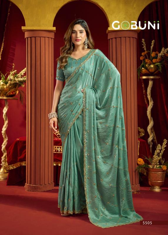 Gobuni Sania catalog surat wholesale shop sarees - Sanvari Fashion