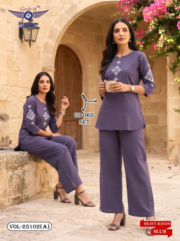 Grab it 25102 catalog coord set wholesaler Ahmedabad - Sanvari Fashion
