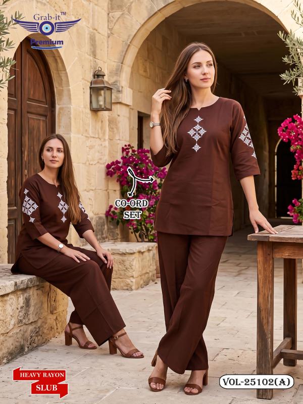 Grab it 25102 catalog coord set wholesaler Ahmedabad - Sanvari Fashion
