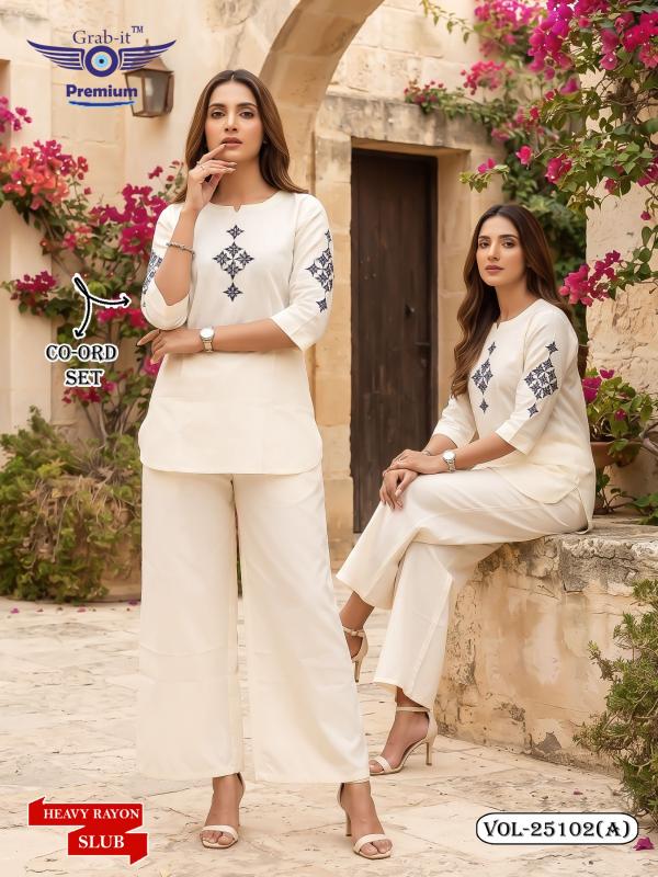 Grab it 25102 catalog coord set wholesaler Ahmedabad - Sanvari Fashion