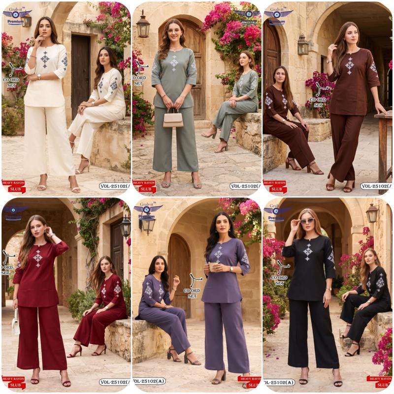 Grab it 25102 catalog coord set wholesaler Ahmedabad - Sanvari Fashion