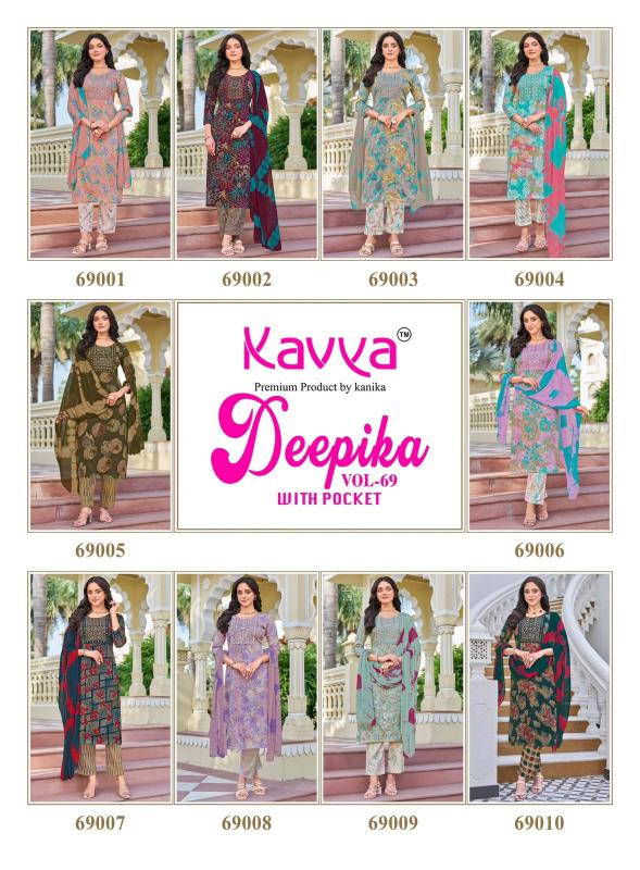 Kavya Deepika vol 69 catalog branded kurtis wholesale in mumbai - Sanvari Fashion