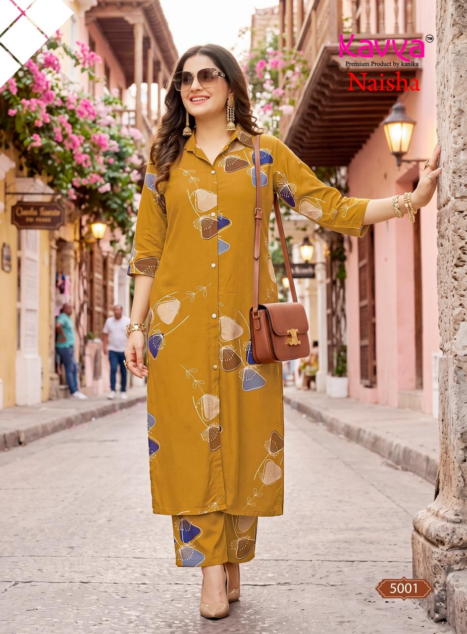 Kavya Naisha vol 5 catalog coord set wholesale market in delhi - Sanvari Fashion