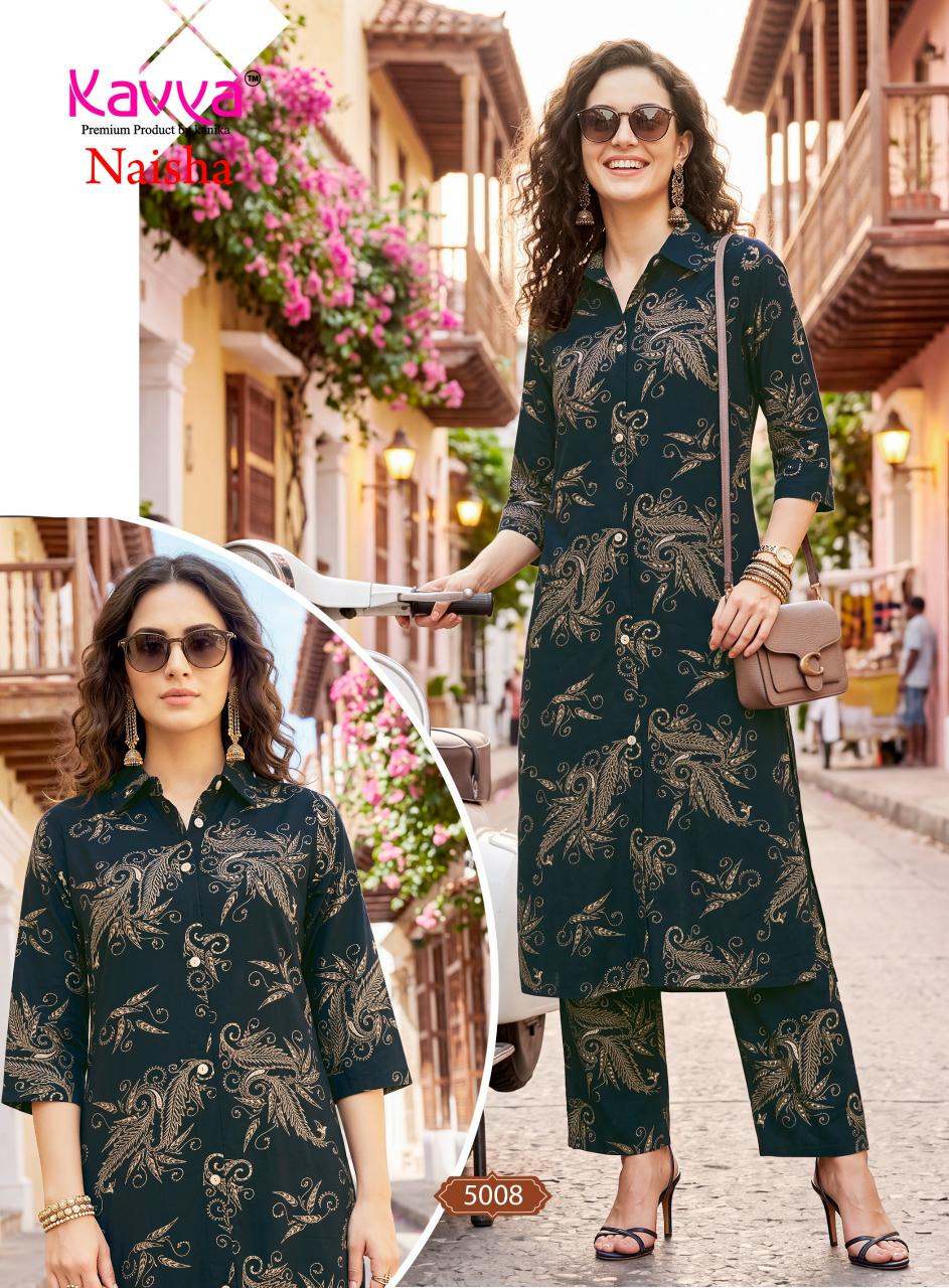 Kavya Naisha vol 5 catalog coord set wholesale market in delhi - Sanvari Fashion