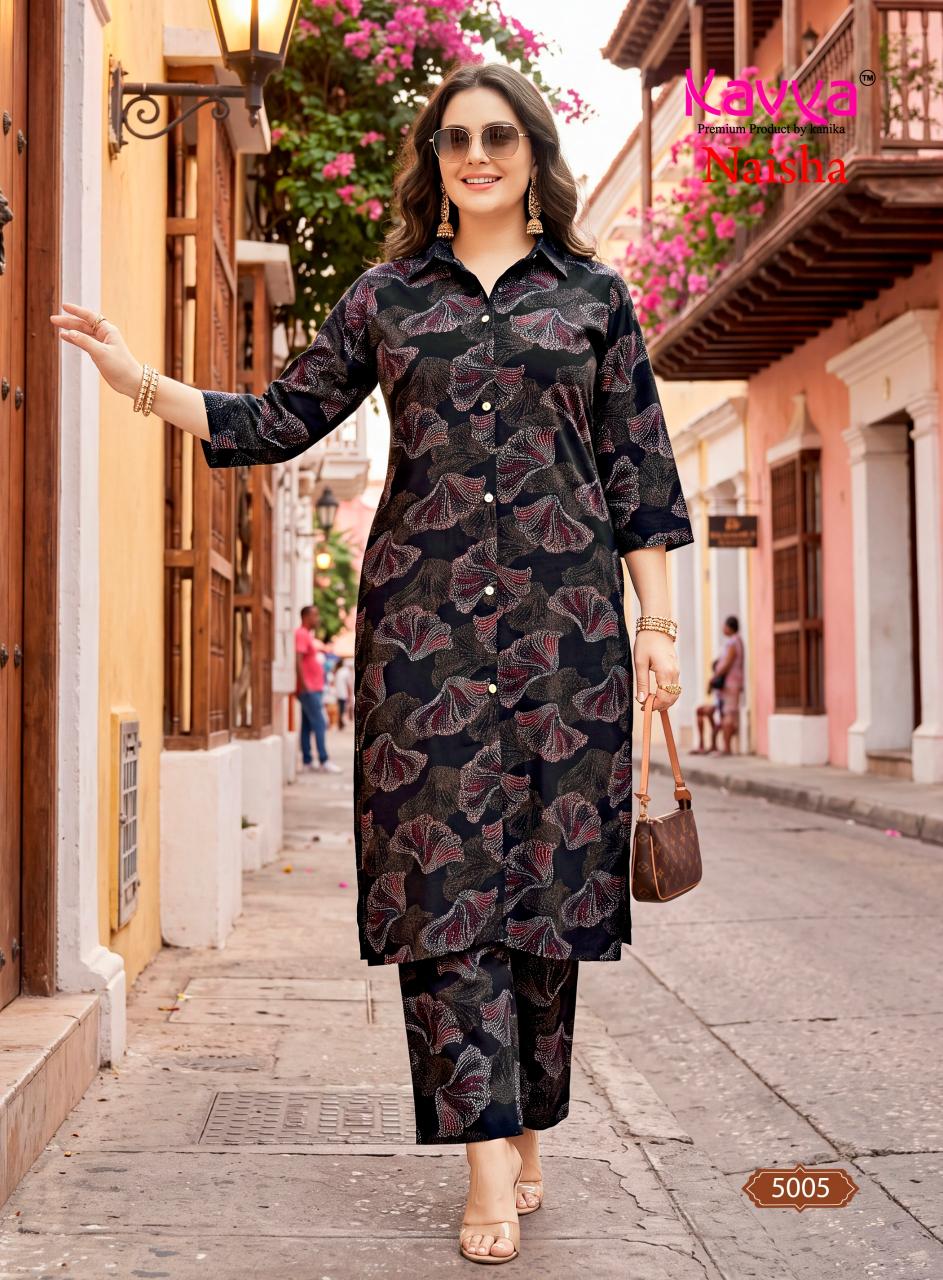 Kavya Naisha vol 5 catalog coord set wholesale market in delhi - Sanvari Fashion
