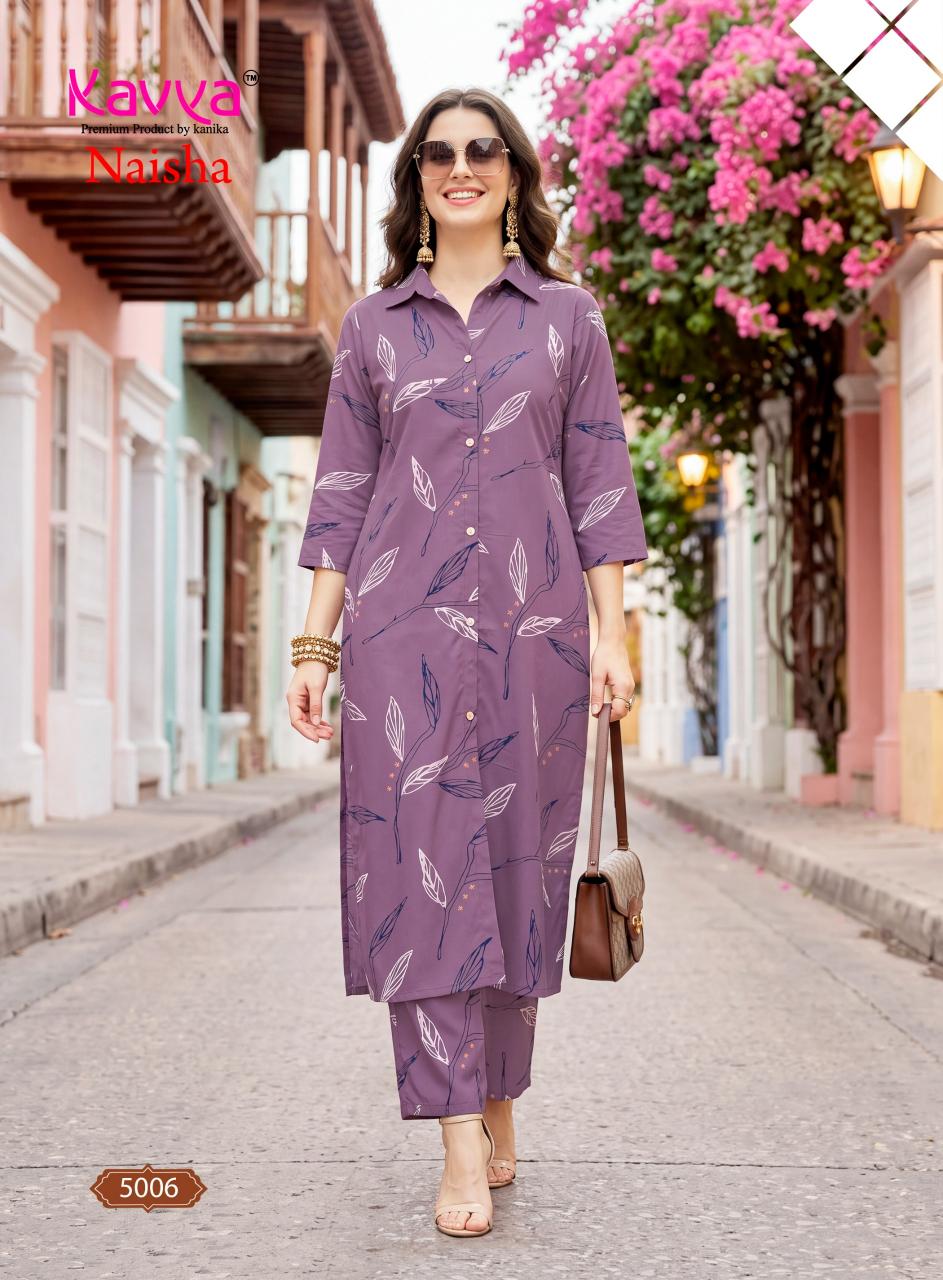 Kavya Naisha vol 5 catalog coord set wholesale market in delhi - Sanvari Fashion