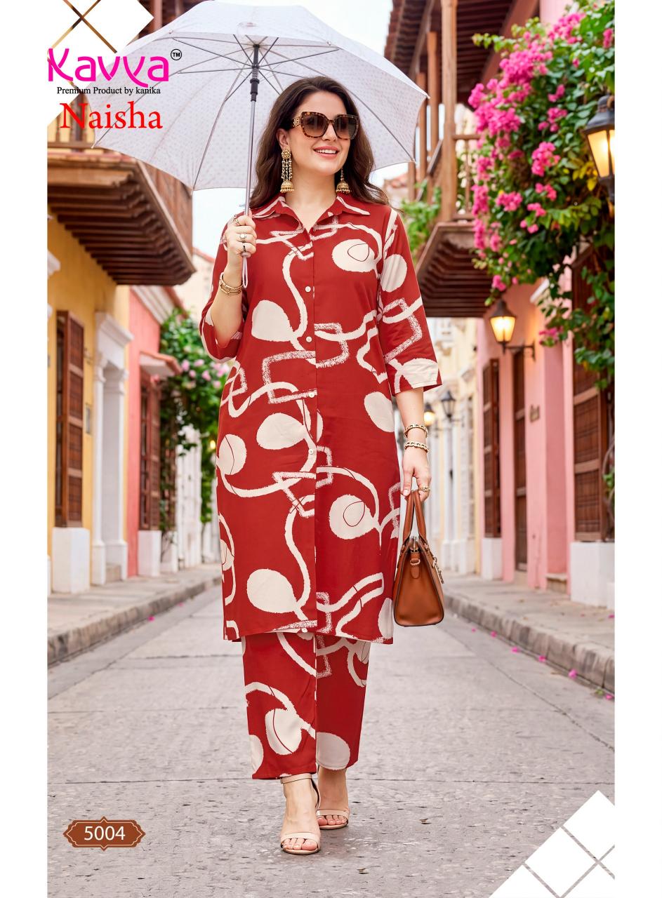 Kavya Naisha vol 5 catalog coord set wholesale market in delhi - Sanvari Fashion