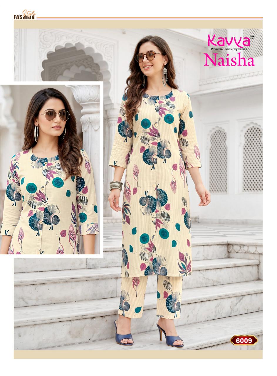 Kavya Naisha vol 6 catalog co ord sets wholesale delhi - Sanvari Fashion