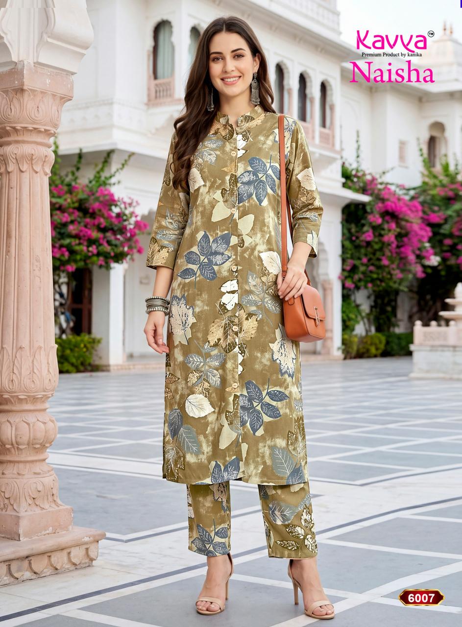 Kavya Naisha vol 6 catalog co ord sets wholesale delhi - Sanvari Fashion