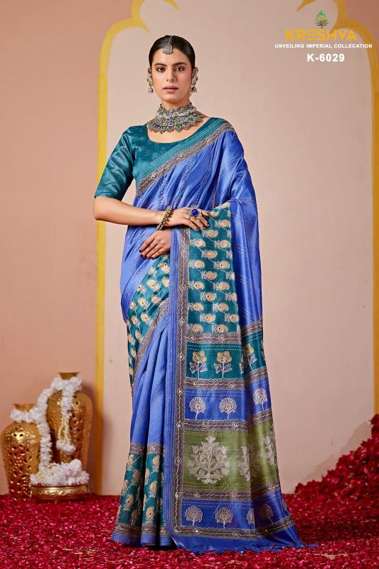Kreshva Resham catalog kota mirror work sarees wholesale - Sanvari Fashion