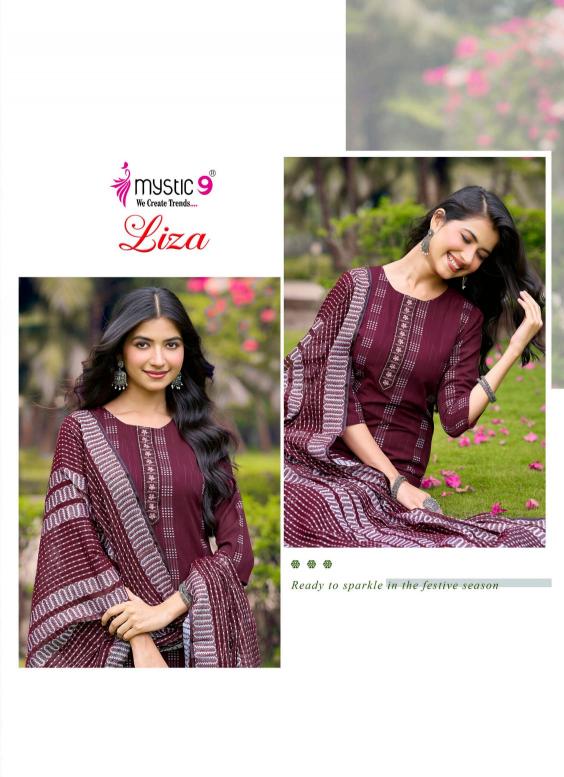 Mystic 9 Liza Vol 5 catalog womens kurtis wholesale market in kurla - Sanvari Fashion