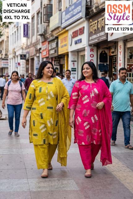 Ossm 1279 & 1280 & 1281 catalog www plus size kurti wholesaler & manufacturer - Sanvari Fashion