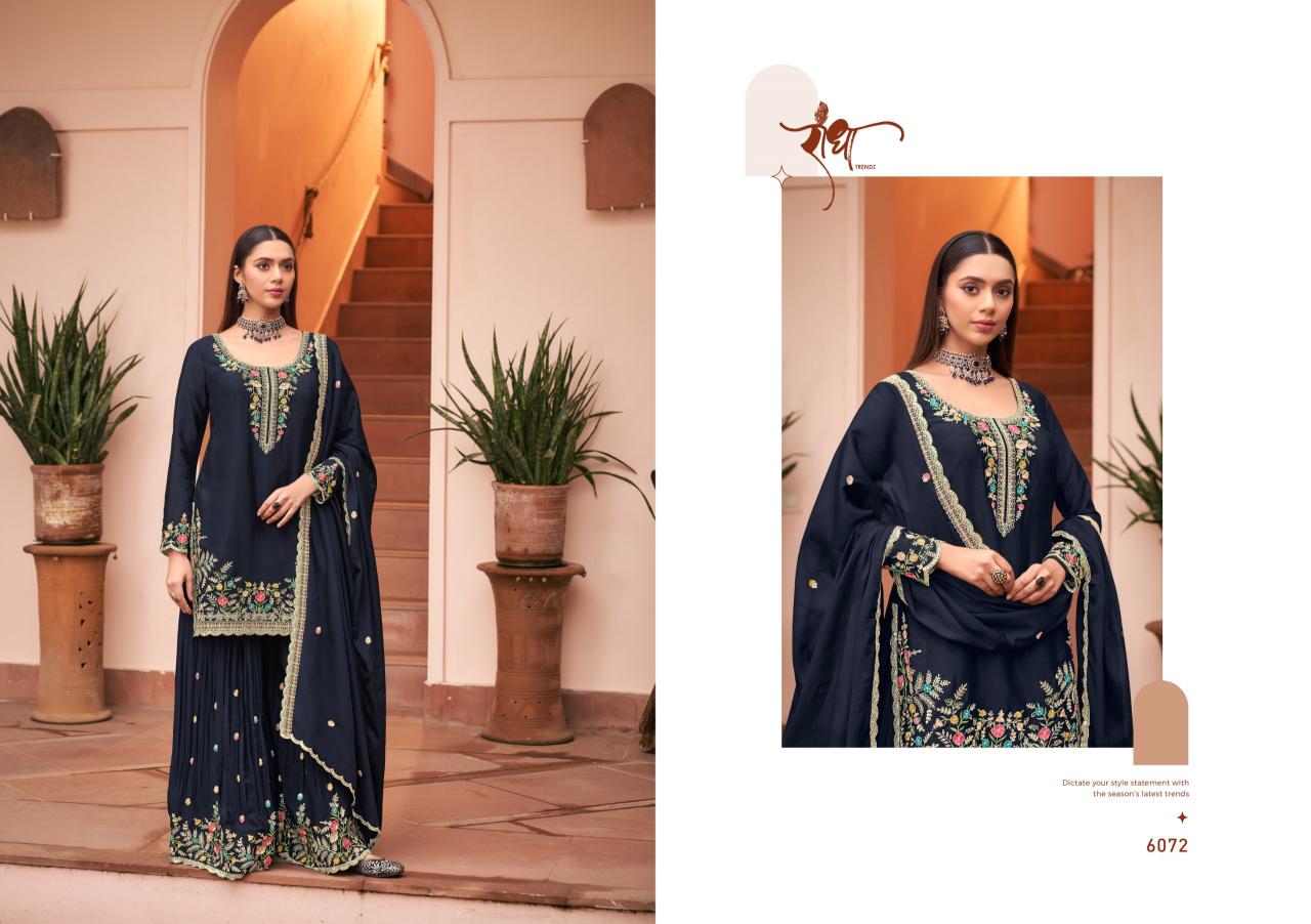 Radha Trendz Sunheri catalog aari work salwar kameez wholesale - Sanvari Fashion