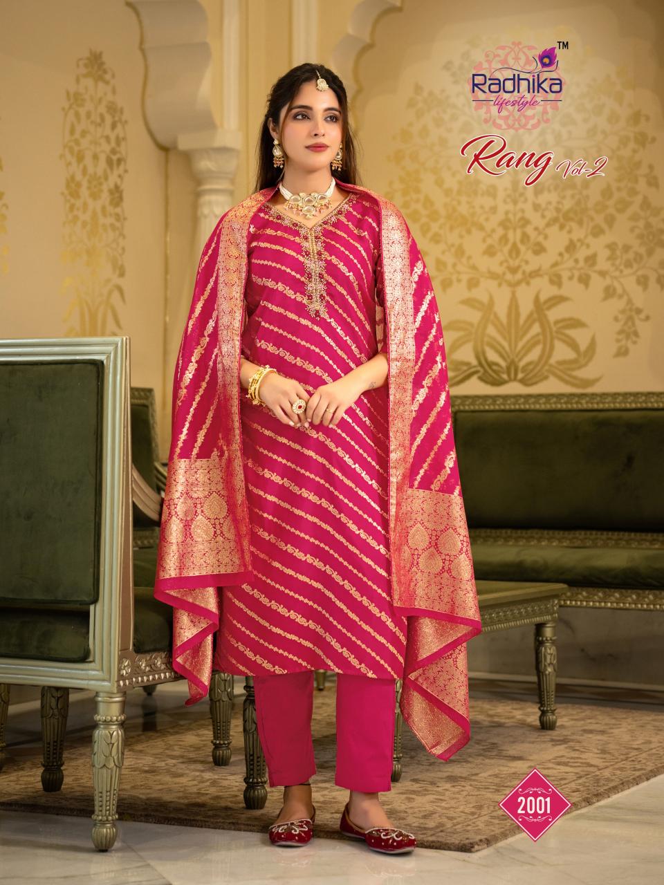 Radhika Lifestyle Rang vol 2 catalog delhi wholesale kurti market address - Sanvari Fashion