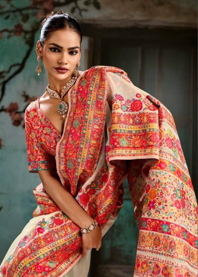 Rajtex Pure Kashmiri 05 catalog wholesale saree shops in mangalore - Sanvari Fashion
