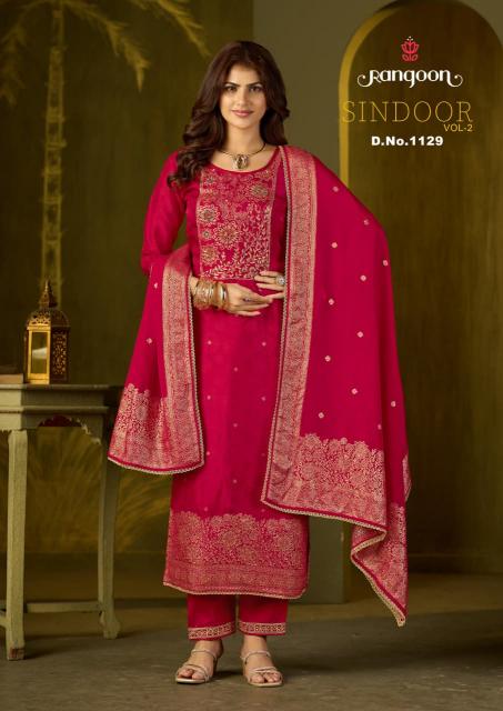 Rangoon Sindoor vol 2 catalog kurti fabrics material wholesale in coimbatore - Sanvari Fashion
