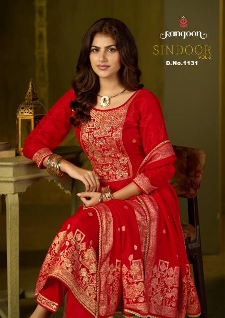 Rangoon Sindoor vol 2 catalog kurti fabrics material wholesale in coimbatore - Sanvari Fashion