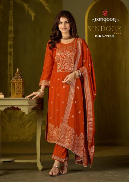 Rangoon Sindoor vol 2 catalog kurti fabrics material wholesale in coimbatore - Sanvari Fashion