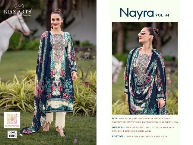Riaz Arts Nayra vol 41 catalog retail surat dress material online shopping - Sanvari Fashion