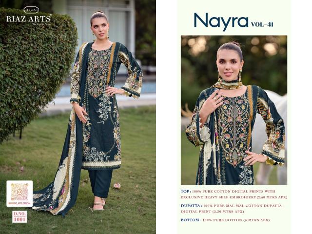 Riaz Arts Nayra vol 41 catalog retail surat dress material online shopping - Sanvari Fashion