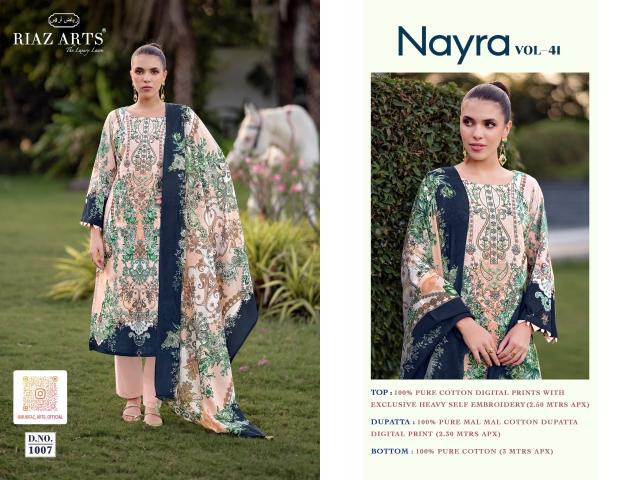 Riaz Arts Nayra vol 41 catalog retail surat dress material online shopping - Sanvari Fashion
