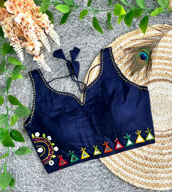 Sabella Gopi catalog mirror work readymade blouse - Sanvari Fashion