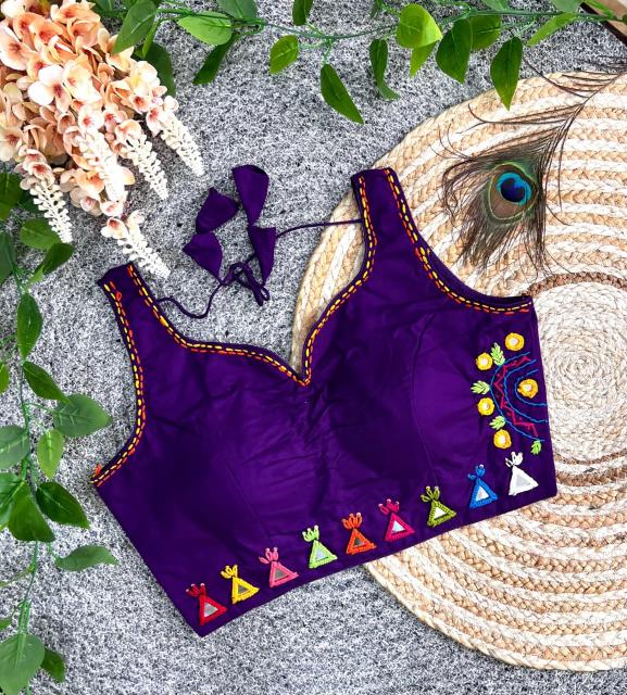Sabella Gopi catalog mirror work readymade blouse - Sanvari Fashion