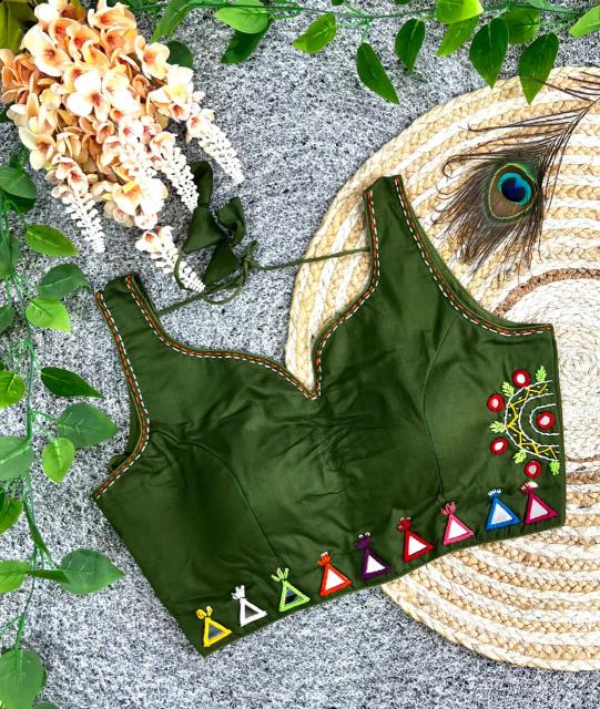 Sabella Gopi catalog mirror work readymade blouse - Sanvari Fashion